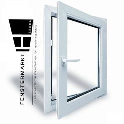 Kunststoff Fenster Weiß - 1 flügelig Dreh-Kipp PVC Weiss Drutex 2 od. 3 verglast