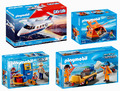 PLAYMOBIL Flughafen Urlaub Ferienflieger Flugzeug Check in Fluglotse Spielzeug