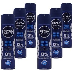 NIVEA MEN Fresh Active Deo Spray 6x150ml