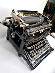 antique Underwood typewriter