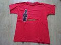 Männer Herren Unisex T-Shirt Gr. M kurzarmig rot schwarz mit Motiv " iHomer " 