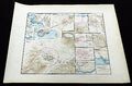 Antik Landkarte Der Alte Griechische Reich Städte Athen OLYMPIA Sparta ARGOS1872