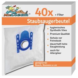40 Mr.Clean Staubsaugerbeutel kompatibel zu Bosch BSGL5ZOODE Zoo´o Pro Animal 