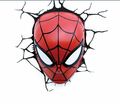 Marvel 3D LED Leuchte Spiderman Face - coole Sache ! Wandleuchte