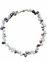 Luxury Perlen Kette Collier Pierre Lang Multicolor, Echt PerlenWie Neu, Hohe NP