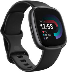 Fitbit Versa 4 Fitness-Smartwatch, Graphit/Schwarz