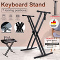 Profi Keyboardständer Keyboard Stativ Stand Piano Ständer doppelstrebig Stativ