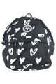 HYPE Rucksack Schwarz Herz-Motiv Casual Streetwear Polyester