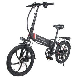 Samebike 20LVXD30 E-Bike Faltbares E-Fahrrad klapprad Höhenverstellbar Schwarz