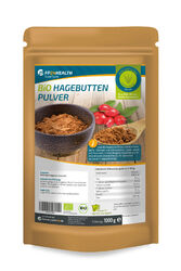 FP24 Health Bio Hagebuttenpulver 1kg - Rohkost - Hagebutten gemahlen -1000gNatürliches Vitamin C | Premium Qualität aus Südamerika