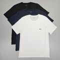 Hugo Boss 3er-Pack-T-Shirt für Herren XL schwarz marineblauweiß normale Passform Baumwolle Crew