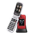 OLYMPIA Janus Senioren Mobiltelefon Handy große Tasten und Farbdisplay, Rot