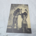 Vintage Französische nackte Postkarte Fotokarte  Nude Akt Erotik  (AA5)