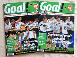 Goal! 2 Sammelalben zur Fußball-WM 2006 und EM 2008, sehr gepflegt - neuwertig!