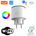 RGB Smart Stecker WiFi Plug Energiemonitor Tuya ZigBee Alexa Wlan App Nachtlicht