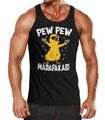 Herren Tanktop Pew Pew Madafakas Crazy Chick Küken Meme Spruch Trend Moonworks®