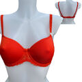 Conturelle by Felina Damen BH mit Bügel Paradies Spacer-Cups Gr. 65D Orange-Rot 