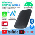 Wireless Carplay AI box iOS Android Auto Adapter Konverter w/Netflix YouTube Neu