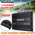 AUTSOME 7900W 4-Kanal Auto HiFi Verstärker Subwoofer Endstufe KFZ Car Amplifier