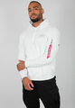 Alpha Back Print Hoody 178318/09 White/Black