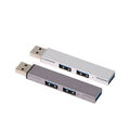 Aluminum 3 Ports Usb 3.0 Hub Extension 2.0 Hub USB Adapter Data Hub USB SplittWR