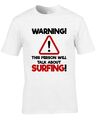 Surfen Herren T-Shirt Sport Surfen Wasser Extrem Strand Welle lustig cool Geschenkidee