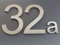 Hausnummer Zahlen Buchstaben Türnummer Edelstahl Ziffer 15cm höhe