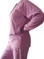 Damen Schlafanzug Frottee Gr. 36- 44 Pyjama Nachtwäsche rosa