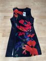 Superschickes Desigual Kleid Gr.DE 38/M schwarz-rot figurbetont fester Stoff NEU