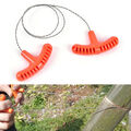 1x stainless steel wire saw outdoor camping emergency survival gear tools Chi;WR