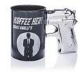 XL Kaffeebecher Pistolengriff perfekt Kaffee Liebhaber Agent 530ml Schwarz BWARE