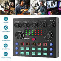 V8S Bluetooth Audio Soundkarte Konsole Verstärker USB DJ Live Mixer Studio