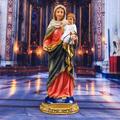 Mary Baby Jesus Statue Figur Handwerk Schreibtisch Display Ornament Christus