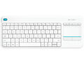 Logitech K400 Plus Wireless Touch Keyboard, Tastatur weiß