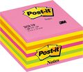 Post-it Sticky Notes Cube Neon Collection, Packung mit 1 Block, 450 Blatt, 76 mm