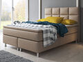 Boxspringbett MIAMI Bett Hotelbett Designerbett 140x200 Kunstleder Muddy