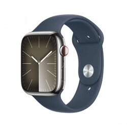 Apple Watch Series 9 [GPS + Cellular, inkl. Sportarmband M/L sturmblau] 45mm E S