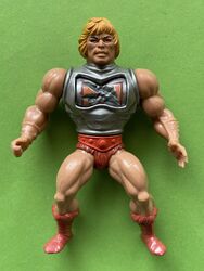 HE MAN Battle Armor 1983 Mattel 80 MASTERS UNIVERSE MotU 1 o OVP Box Schwert Axt