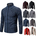 Herren Warm Strickjacke Mantel Winter Strick Sweater Cardigan Coat Outwear Tops