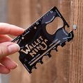 Ninja Wallet  - Kreditkarte Multitool 18in1 - kleines praktisches Werkzeug Gadge