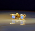 Ohrringe Gold 333 Opal - elegant & wunderschön schimmernd