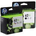 2 Original Druckerpatronen HP 62 XL schwarz/farbe C2P07AE + C2P05AE Multipack