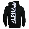 Alpha Industries Back Print Hoody schwarz Kapuzenpullover Sweatshirt Sweater