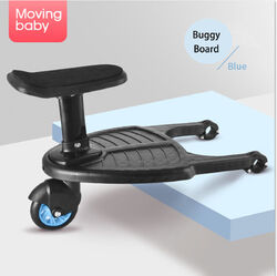 Buggy Board für Kinderwagen Rollbrett mit Sitz Universal Trittbrett  bis 25KG