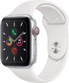 Apple Watch Series 5 [GPS + Cellular, inkl. Sportarmband weiß] 44mm Aluminiumg A