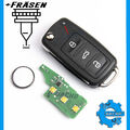 NEU SCHLÜSSEL 5K0837202AD 434MHZ FÜR VW GOLF CADDY SHARAN POLO TOURAN + FRÄSEN