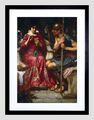 JOHN WILLIAM WATERHOUSE JASON MEDEA ALTER MEISTER SCHWARZ GERAHMTER KUNSTDRUCK B12X766