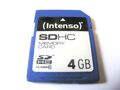 4GB SDHC Card Class 10 ( 4 GB SDHC Karte ) INTENSO Neu ; ;