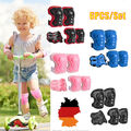 6stk Schutzausrüstung Set Protektoren Kinder Knieschoner Schoner Inline Skates.