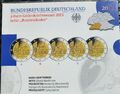 2013 5x 2 Euro Bundesländer Orig. Kloster Maulbronn PP ADFGJ Offiz. VfS